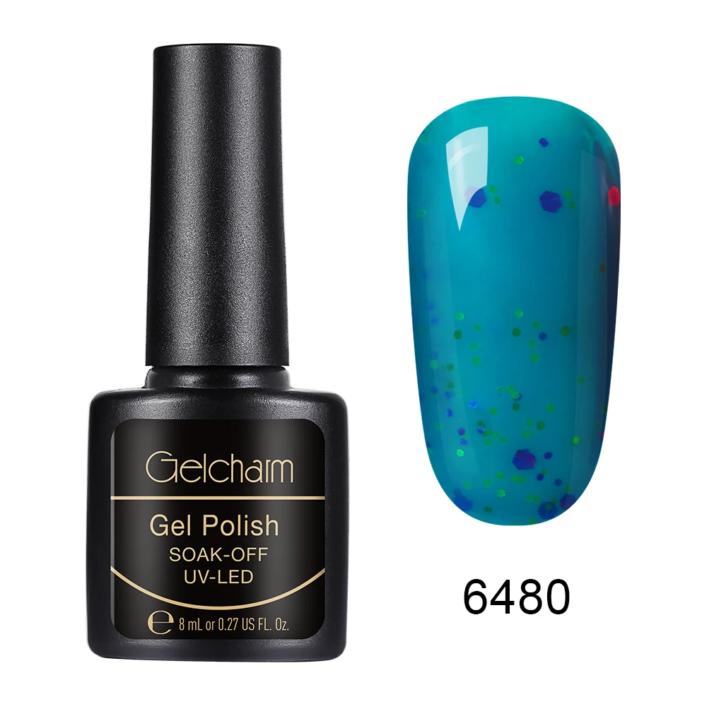 Gelcharm 8 мл сыр конфеты УФ-гель для ногтей используется с молочного цвета гель лак Полупостоянный все для маникюра дизайн ногтей гель - Цвет: 6480
