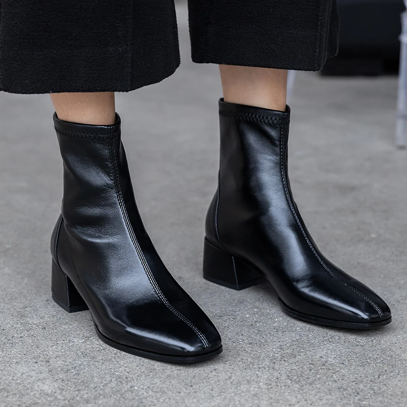 Buono Scarpe/Новинка сезон осень-зима ботильоны женские брендовые эластичные ботинки