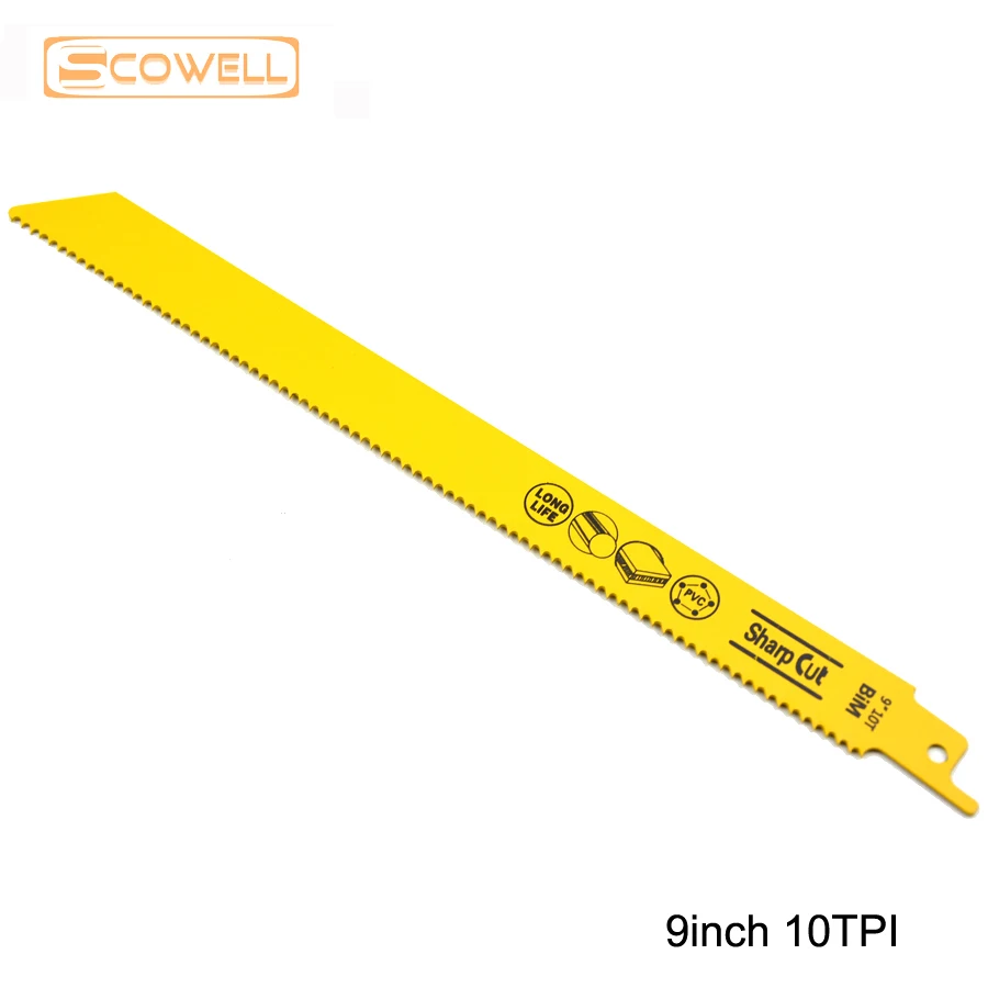40% OFF 8&quot 9&quot Reciprocation Saw Blades Sabre 5TPI 6TPI 10TPI 14TPI 18TPI Universal shank for metal and wood 5pack | Инструменты