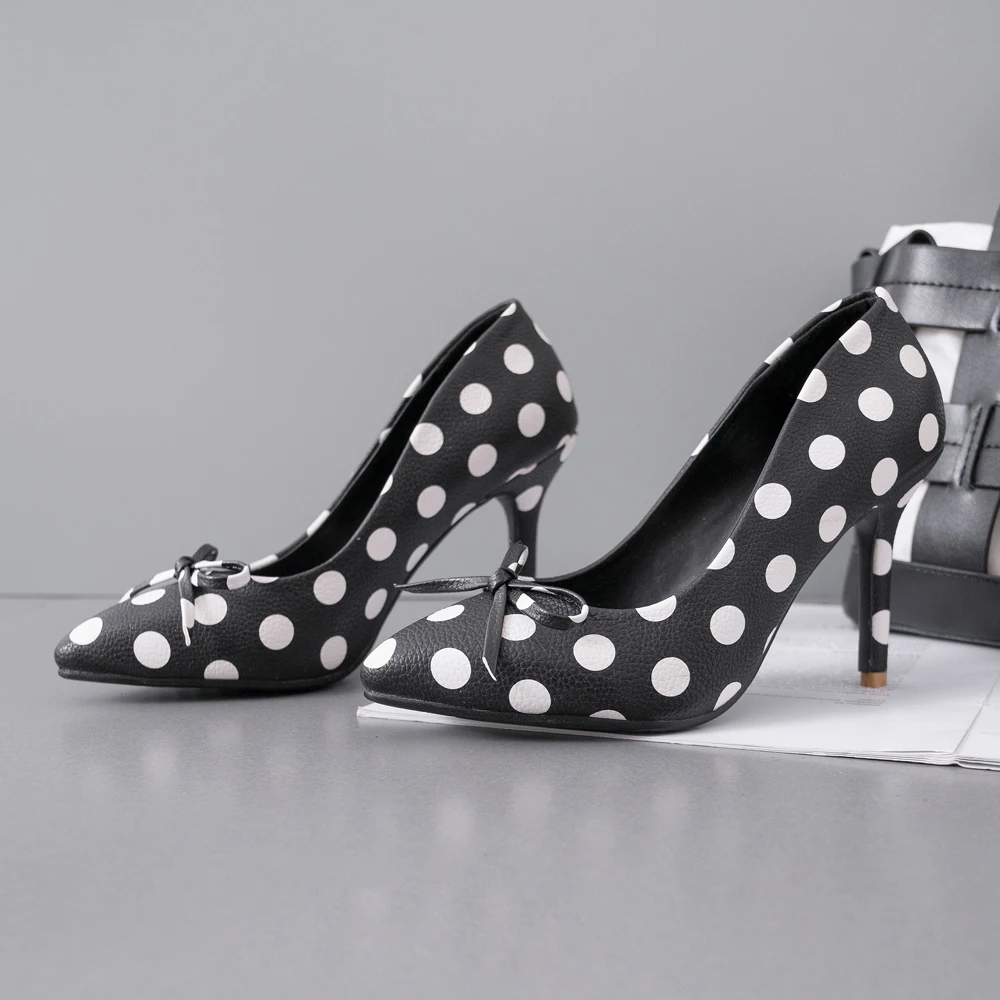

Spring Fashion Women Pumps Ladies High Heels Sexy Shoes Pointed Toe Stiletto Heels Comfortable Slip On Footwear White/Black