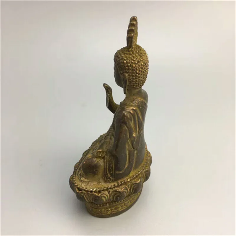 Китайский Тибет Бронзовая статуэтка Будды старый Медь статуя | Дом и сад