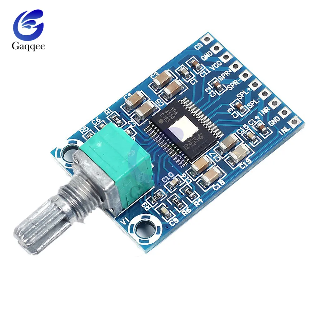 TPA3116 D2 модуль усилителя 2X50W плата цифрового стерео аудио DC 12 24V w/потенциометр с