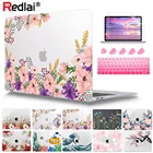 Чехол Redlai для MacBook Pro 13 дюймов 2020 дюйма A2338 A2251, жесткий чехол с принтом для Mac Air Pro Retina 11 12 13 15 16 дюймов A2337 A2179