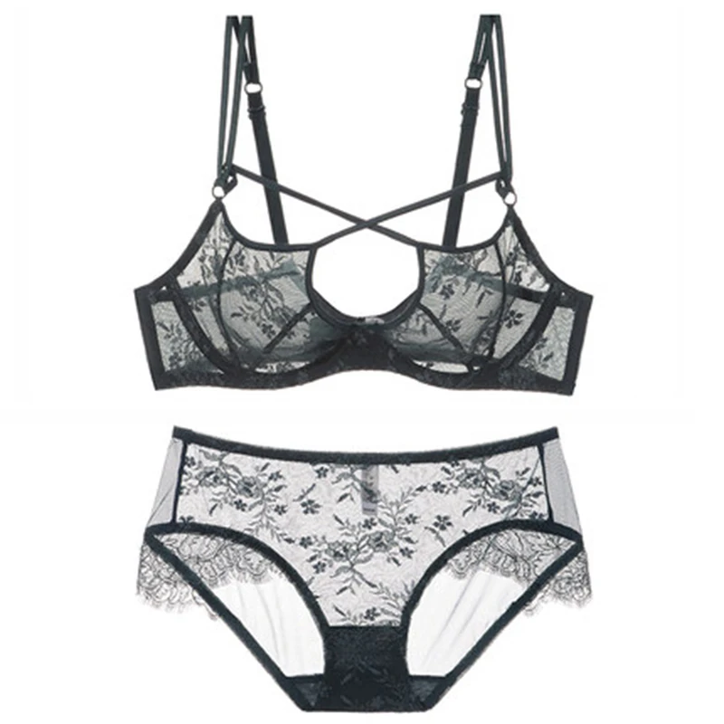 Комплект нижнего белья кружевной ультратонкий | Женская одежда