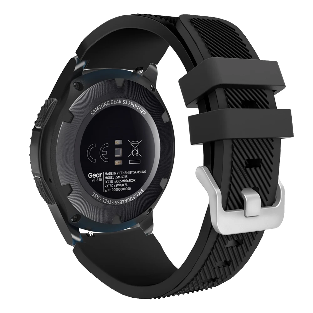 Galaxy watch 46 мм ремешок для samsung gear s3 frontier 22 мм ремешок для часов мягкий силиконовый ремешок для часов браслет умный ремешок для часов gear S 3