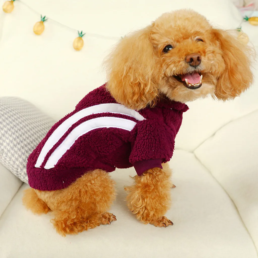 Одежда для собак зимние теплые куртки щенка Рождественская одежда толстовки