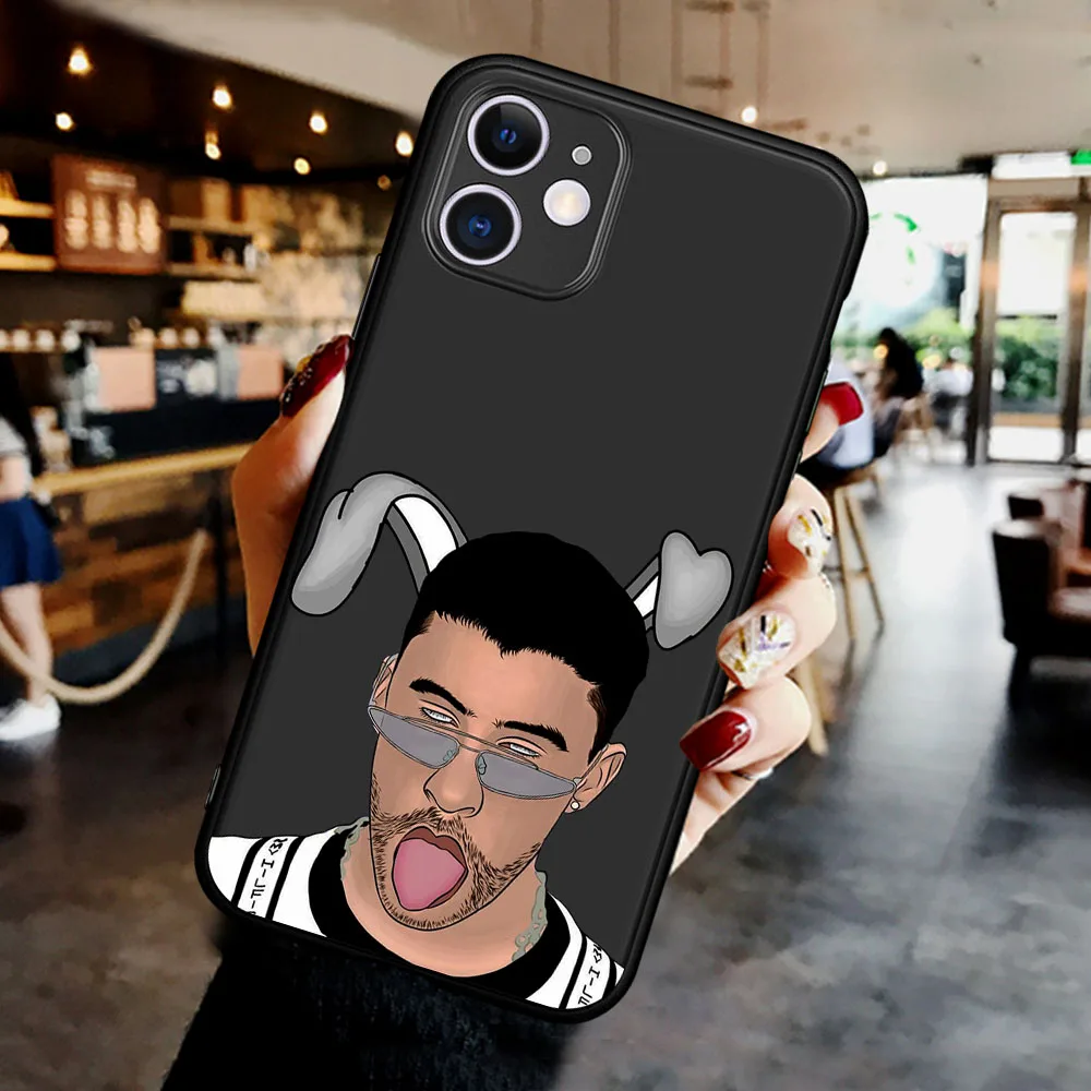 

Yo Perreo Sola Bad Bunny Maluma Black Phone Case Cover For Apple iPhone 11 12 Pro Max 8 7 6 6S Plus XR X XS Max SE2020 Coque