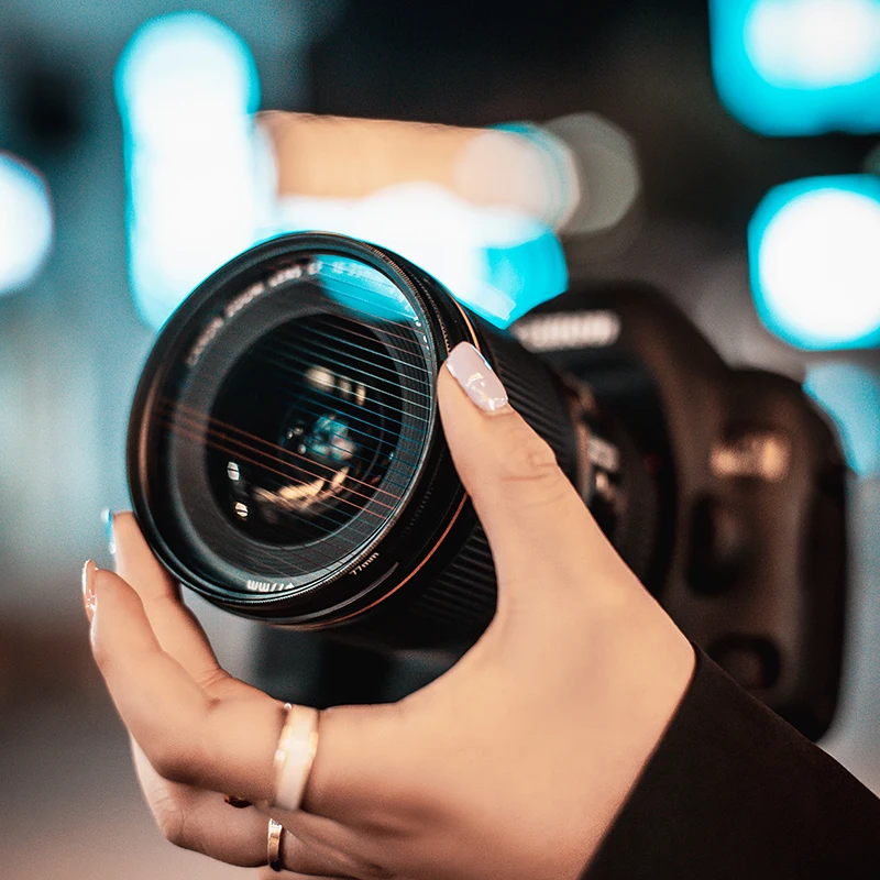 Шейджи Радужно-голубая Фильтровая Факел Камерная Линза