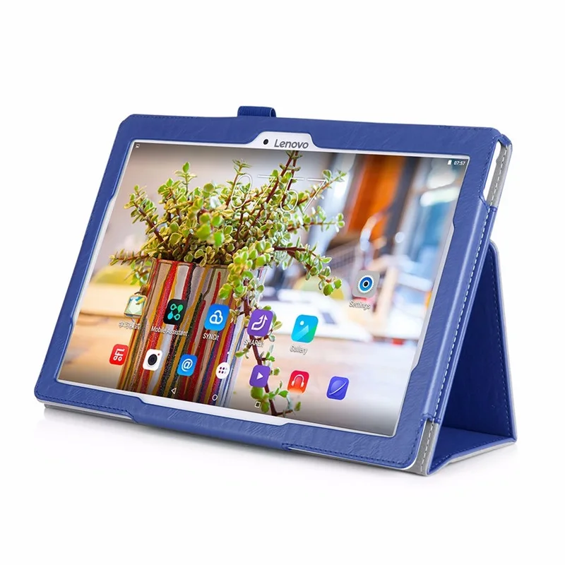 

Чехол из искусственной кожи для Lenovo Tab 2, чехол-накладка для Tab2, чехол для планшета с держателем для рук, стилусом и пленкой, на экран 10,1 дюйма, ...