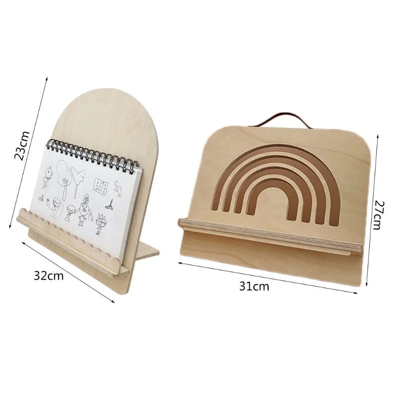 

Portable Reading Rest Tablet Book Holder Bookend Support Foldable Cookbook Stand