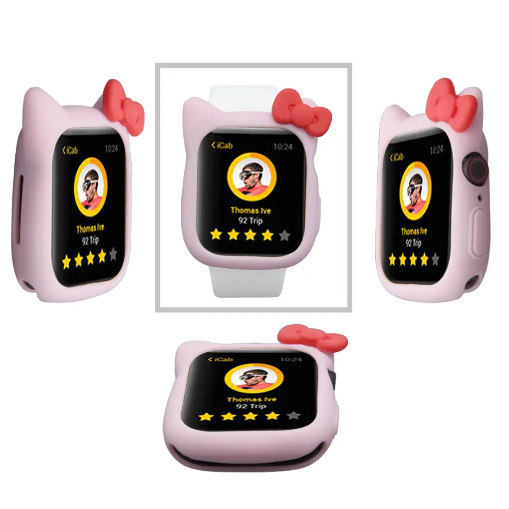 Чехол Serilabee KIT TY CAT для apple watch 4 5/3/2/1 40 мм 44 мм милый защитный силиконовый чехол s для iwatch series 4 5/3/2/1
