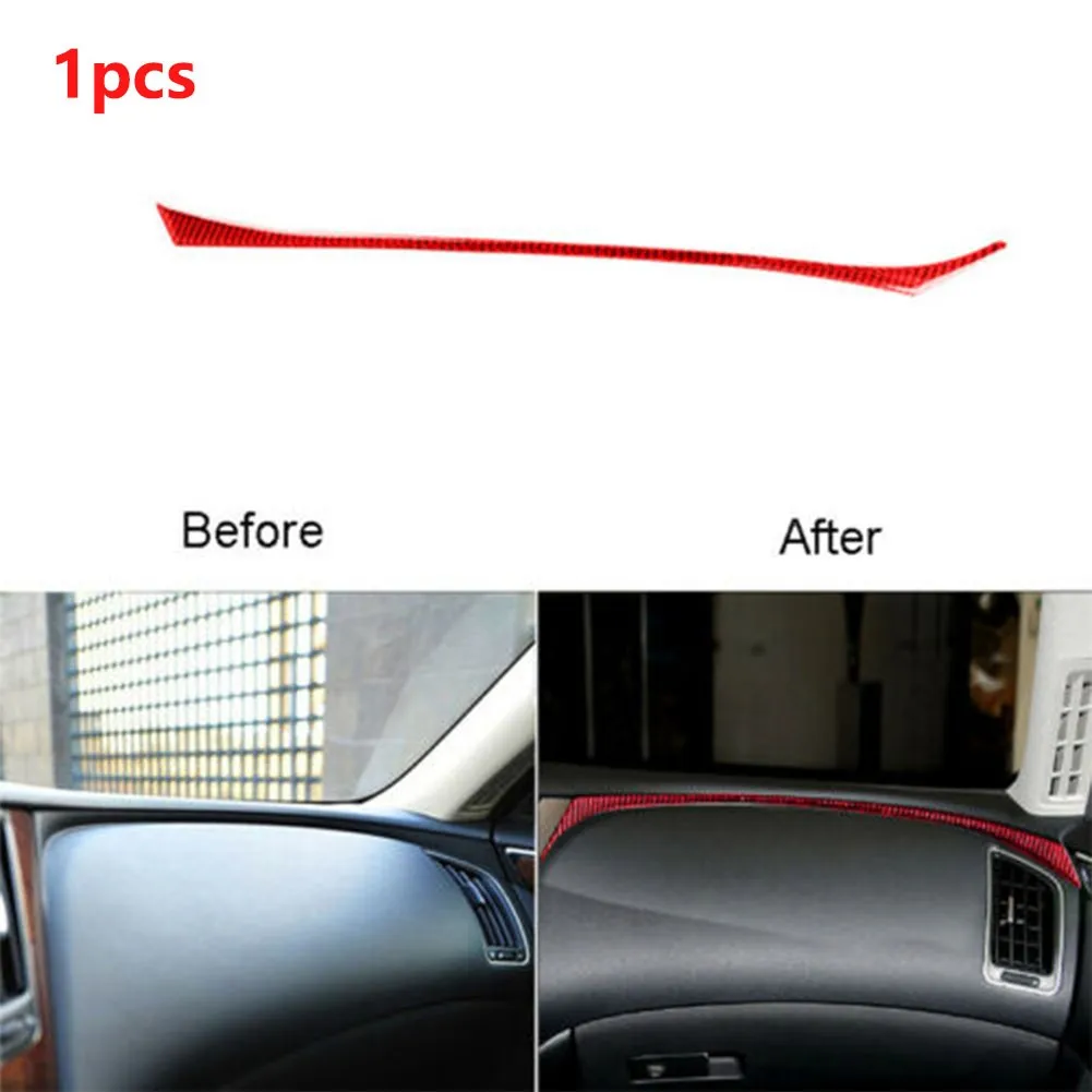

Carbon Fiber Car Parts Stickers Right Console Strip Cover Trim For Infiniti Q50 Q60 2014-2019 Car Stickers Durable Accessories