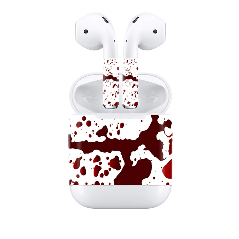 Для Apple AirPods 2 Наушники стикер Наушники DIY индивидуальная Наклейка виниловая камуфляжная Кожа Беспроводная зарядка наклейка на коробку