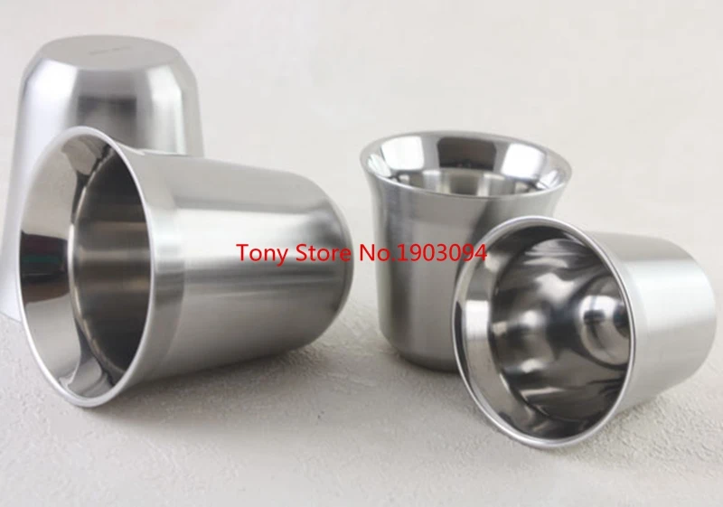 Кофейная кружка для эспрессо нержавеющая сталь 25 шт.|Кружки| |