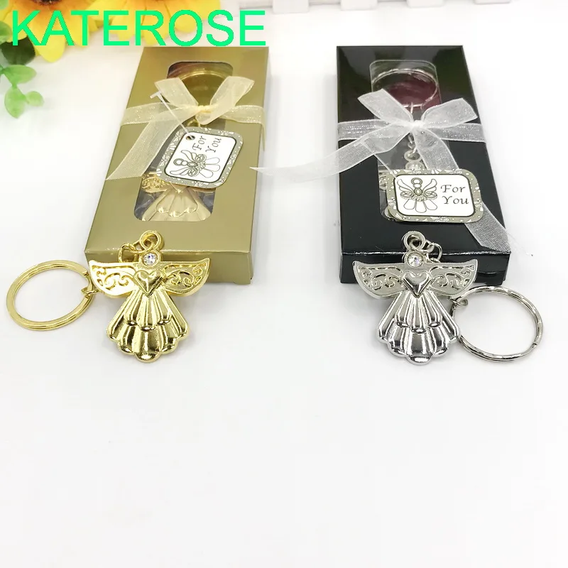 12gold 12silver 24 шт подарок малышу на крещение Ангел-Хранитель Золотой/Серебряный брелок сувенирный детский душ - Цвет: 12gold 12silver