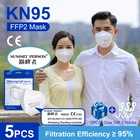 Противовирусная маска KN95, 5 слоев, сертифицированная CE