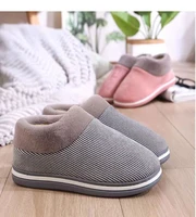 shoes autumn and winter home men and women couples wool cotton slippers warm home thickened bottom non slip platform shoes