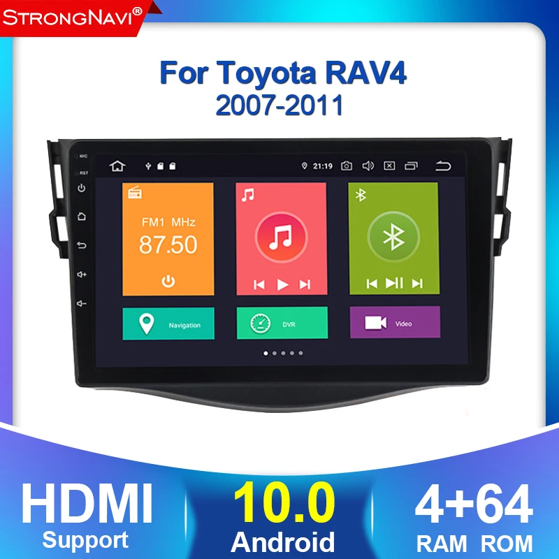 Автомагнитола 2DIN Android 10 0 4G lte DVD радио GPS навигатор плеер для RAV4 Rav 4 2007 2008 2009 2010 2011 Wi Fi