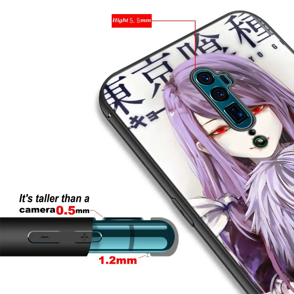 Черный чехол для телефона Tokyo Ghouls OPPO Reno Z 10X Zoom F11 F9 F7 F5 A7 R9S R17 Realme 2 C2 K3 Pro|Бамперы| |