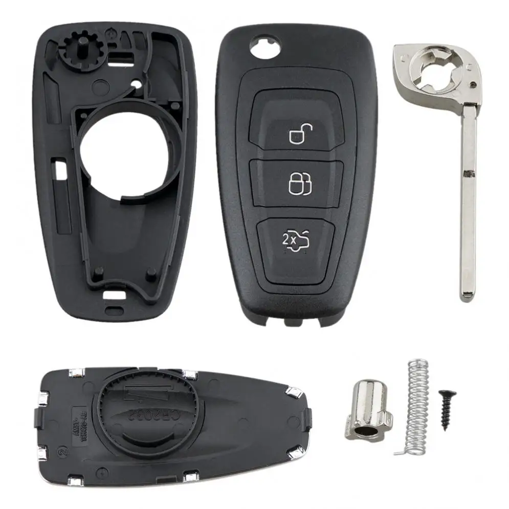 3 кнопки автомобильный брелок чехол замена с лезвием HU101 откидной складной для Ford