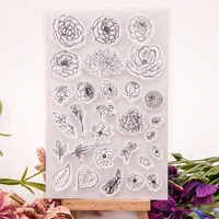 2022 scrapbook dies arrivals clear stamps and dies rubber stamps for card making wax silicone silicone stamp flower stamps