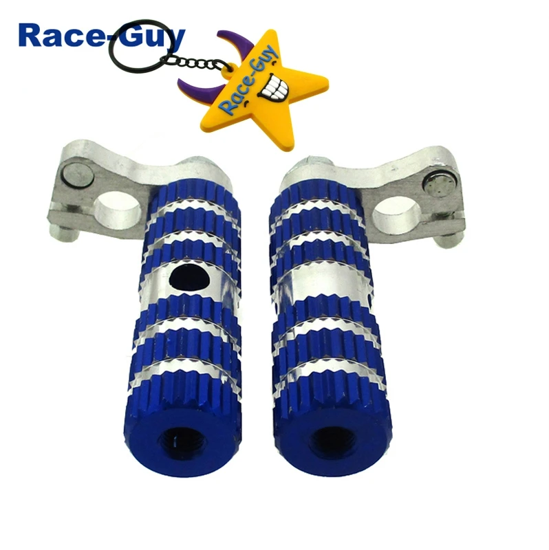Алюминиевые синие гоночные подставки для ног подставка китайского 2 тактного 47cc