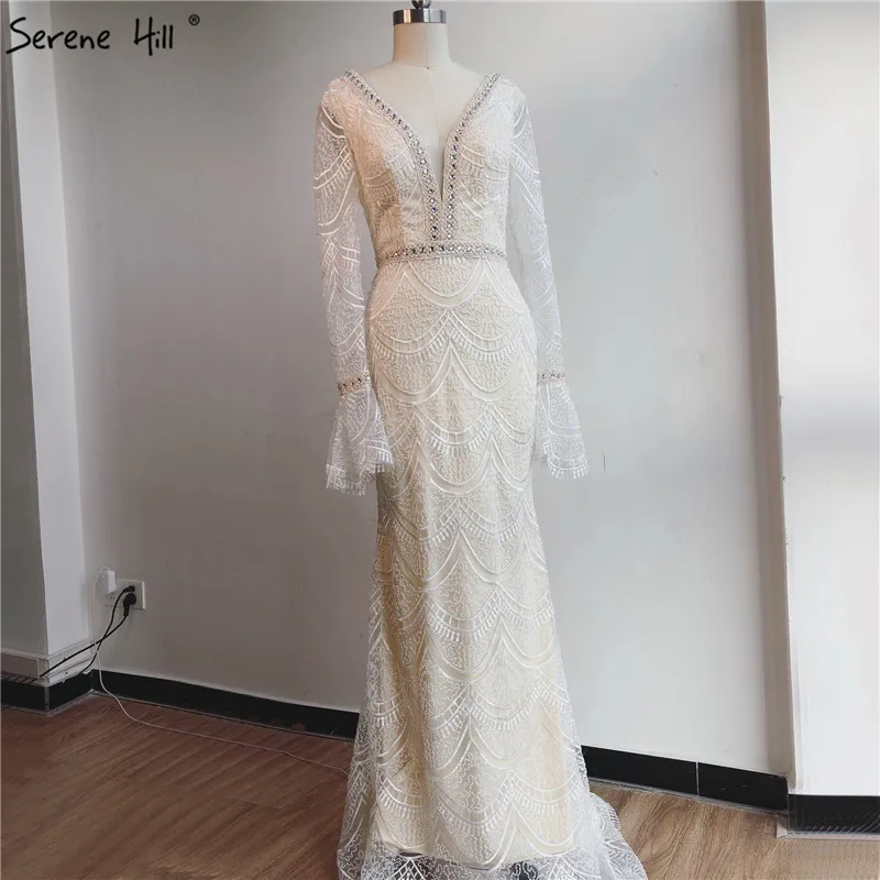 Дубай v образным вырезом сексуальные длинные рукава вечерние платья 2021 последний