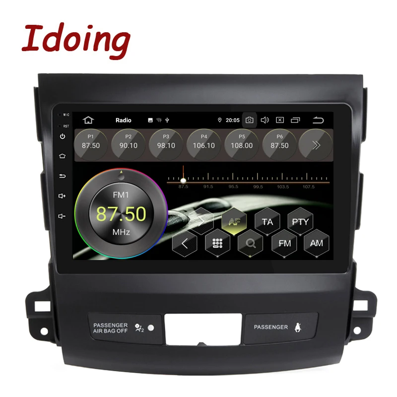 Idoing " Автомобильный PX5 4G+ 64G 8 ядерный Android 9,0 Радио мультимедийный плеер для Mitsubishi Outlander xl 2 2005-2012 gps навигация 2.5D