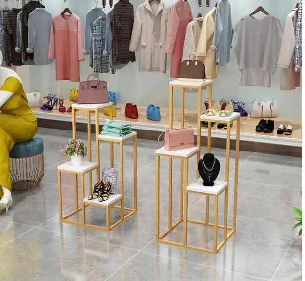 

Стеллаж для обуви для магазина обуви, стеллаж для витрин магазина одежды Zhongdao, стеллаж для кухонного окна, Золотая Скандинавская железная к...