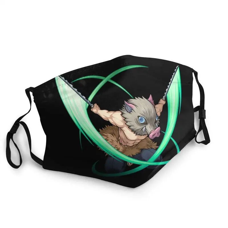 

Моющаяся маска для лица Inosuke Hashibira, маска для взрослых, рассекающая демонов, киметасу, маска No Yaiba, Пылезащитная маска, респиратор