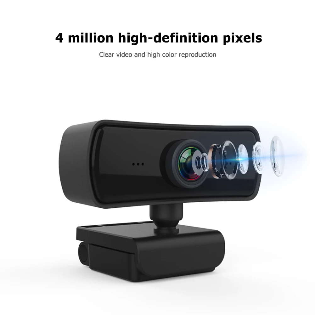 C3 Auto Focus 2K HD Webcam Desktop Computer Driver-Free USB 2.0 Web Camera | Компьютеры и офис
