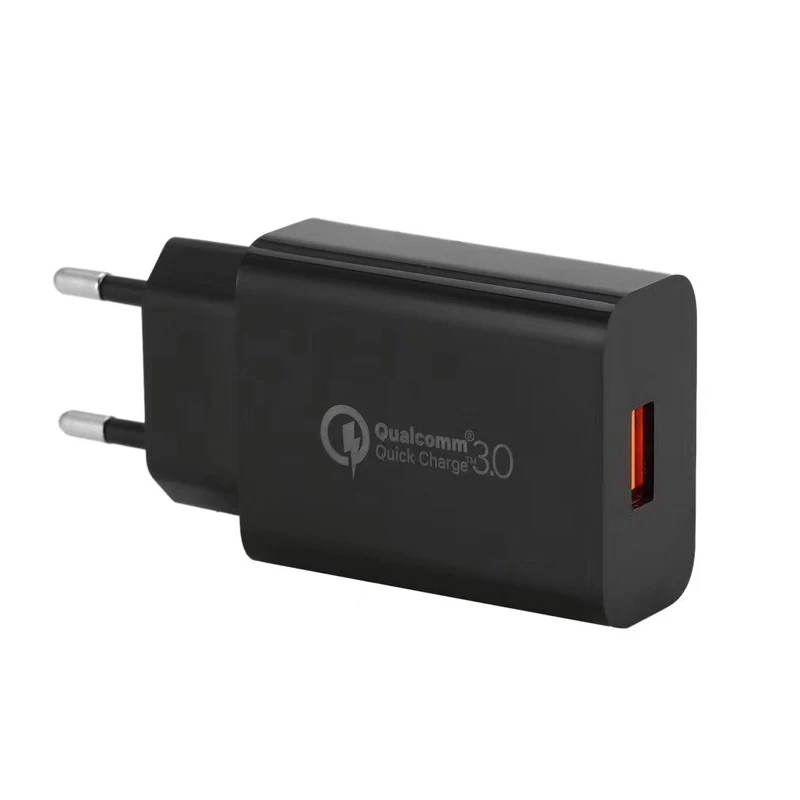 

Fast Charger QC3.0 18W Quick Charge Adapter USB Type C Cable For Redmi Note US UK EU Plug For iPhone