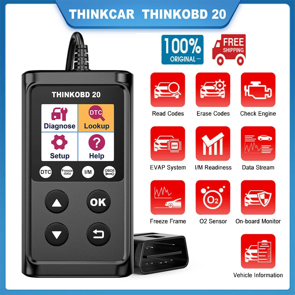 

THINKCAR ThinkOBD 20 OBD2 Automotive Scanner Engine Diagnostic Tool OBD 2 Code Reader Auto Scanner Tools OBD 2 PK ELM327 CR3001