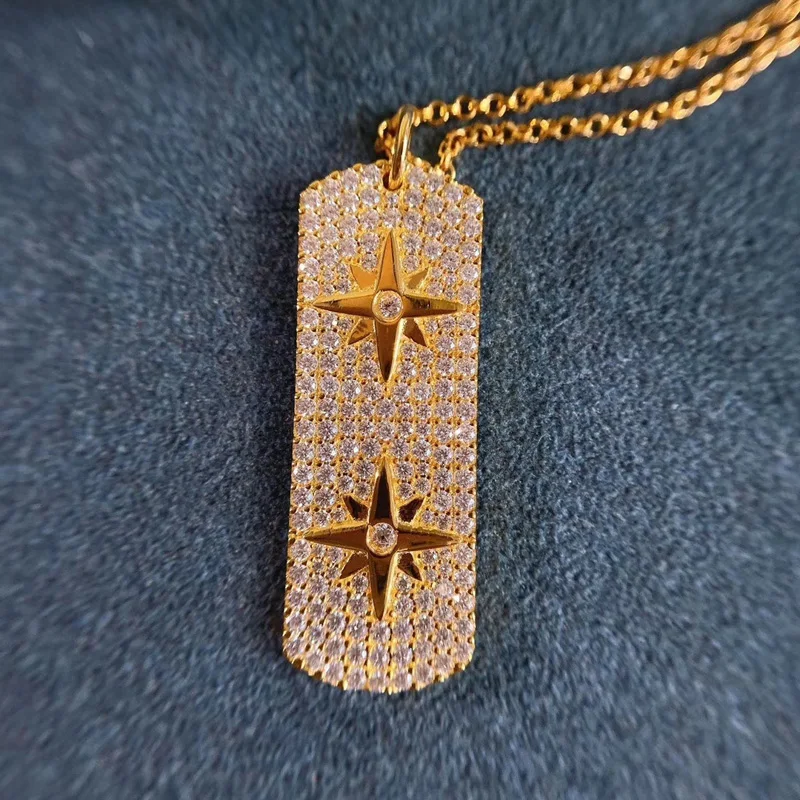 Модный шарм из стерлингового серебра копия 1:1 Реплика регулируемое ожерелье с