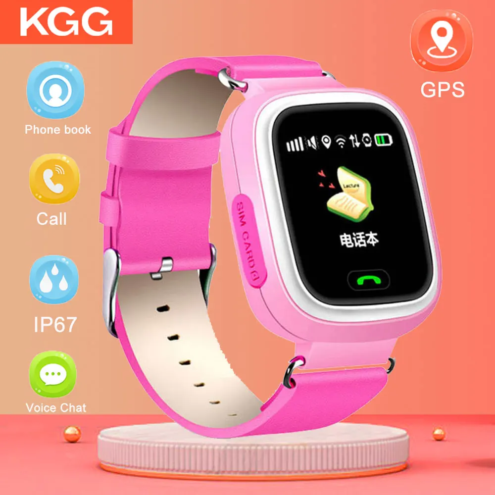 Детские Смарт часы Q90 с GPS определением местоположения детские сенсорный экран 1 22