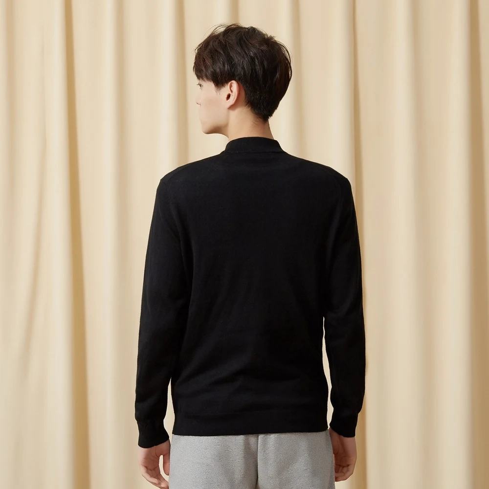 Metersbonwe кашемировый брендовый шерстяной свитер для мужчин осенний с полувысоким