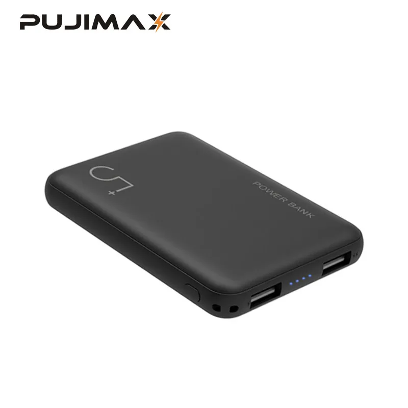 PUJIMAX 5000 мАч портативная полимерная батарея с двойным usb-выходом быстрое зарядное