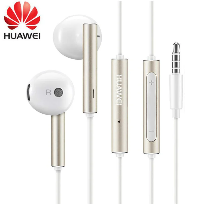 Наушники Huawei AM 116 с микрофоном фирменная металлическая гарнитура регулятором