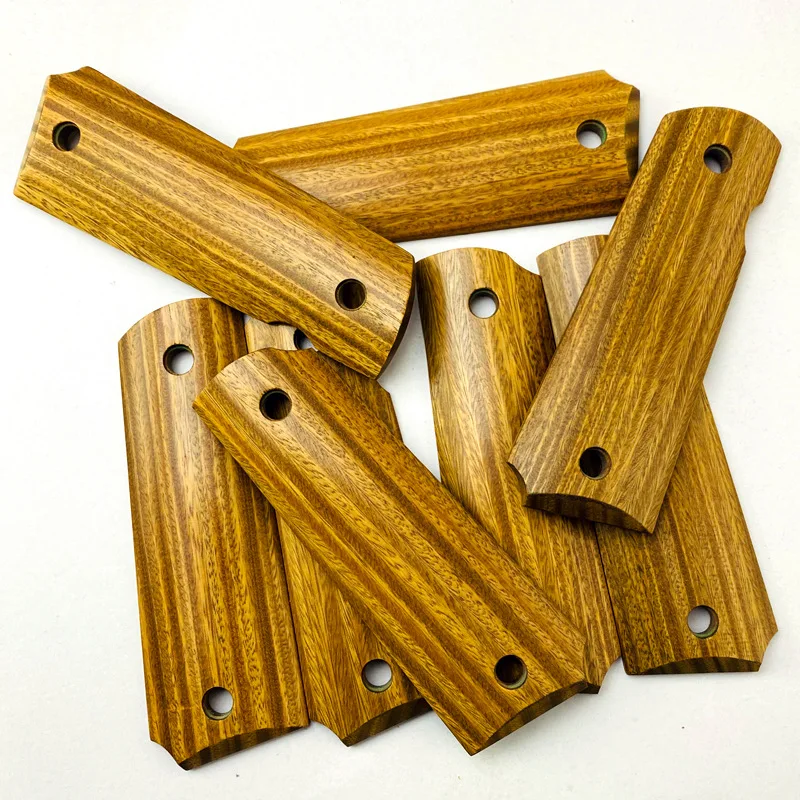 

Ручки для рукоятки 1911 дюйма, рукоятки из натурального сандалового дерева зеленого цвета, аксессуары 1911 дюйма