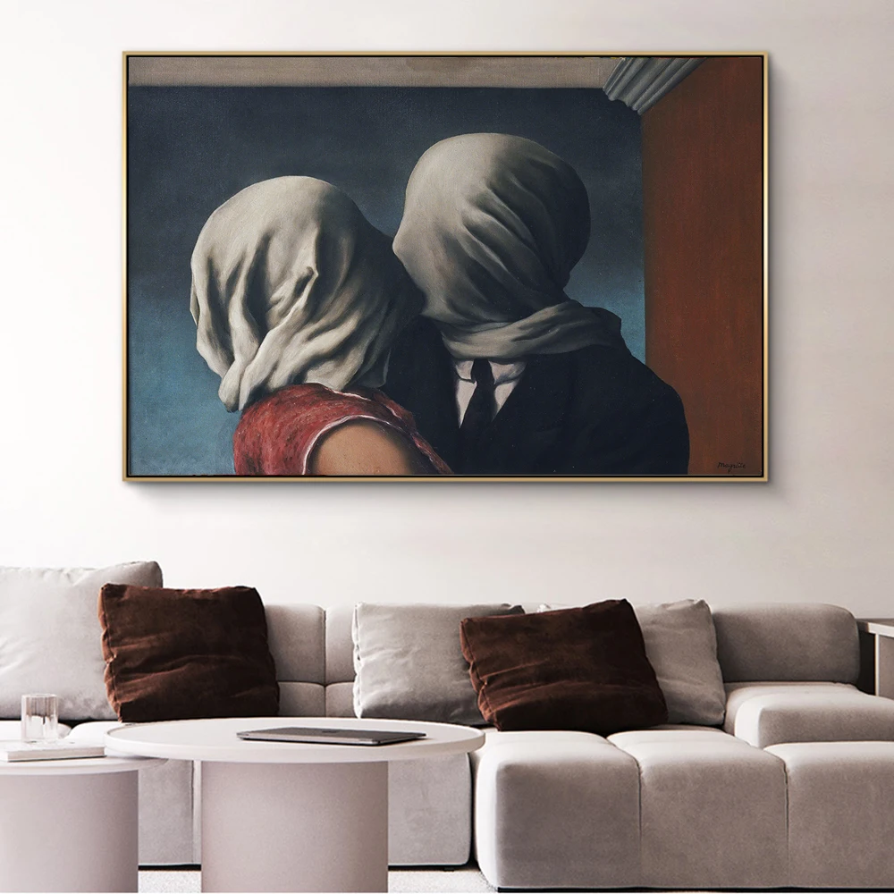 Rene Magritte Lover холст настенные картины художественные плакаты и принты
