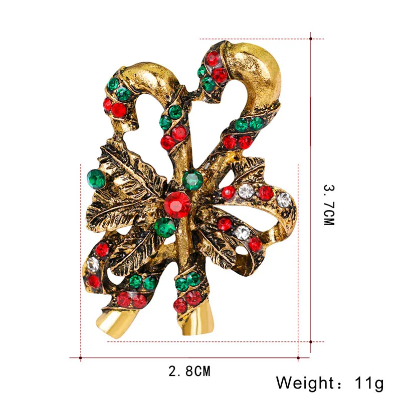 Новинка Лидер продаж стильные броши рождественские украшения Xmas Tree олень брошь