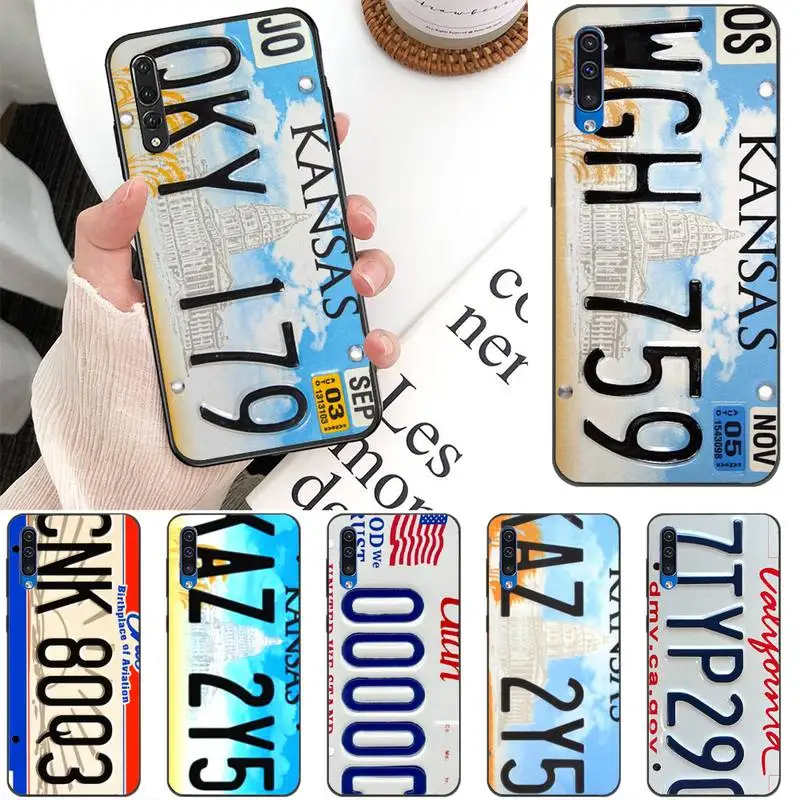 

U.S. Utah KANSAS City License Phone Case For Redmi 9A 8A 7 6 6A Note 9 8 8T Pro Max Redmi 9 K20 K30 Pro Black Soft TPU Case