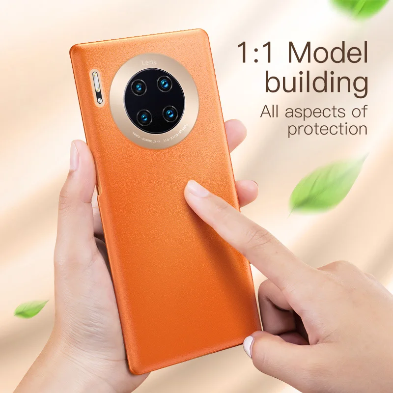 KUULAA Luxury Leather Texture Phone Case For Huawei Mate 30 Pro Slim Shockproof Back Cover for Mate30 30Pro | Мобильные телефоны и