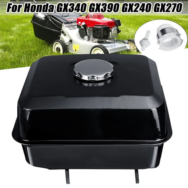 

Black Car Fuel Gas Petrol Tank With Cap Strainer Filter For Honda GX240 GX270 GX340 GX390 Engine Lawnmower