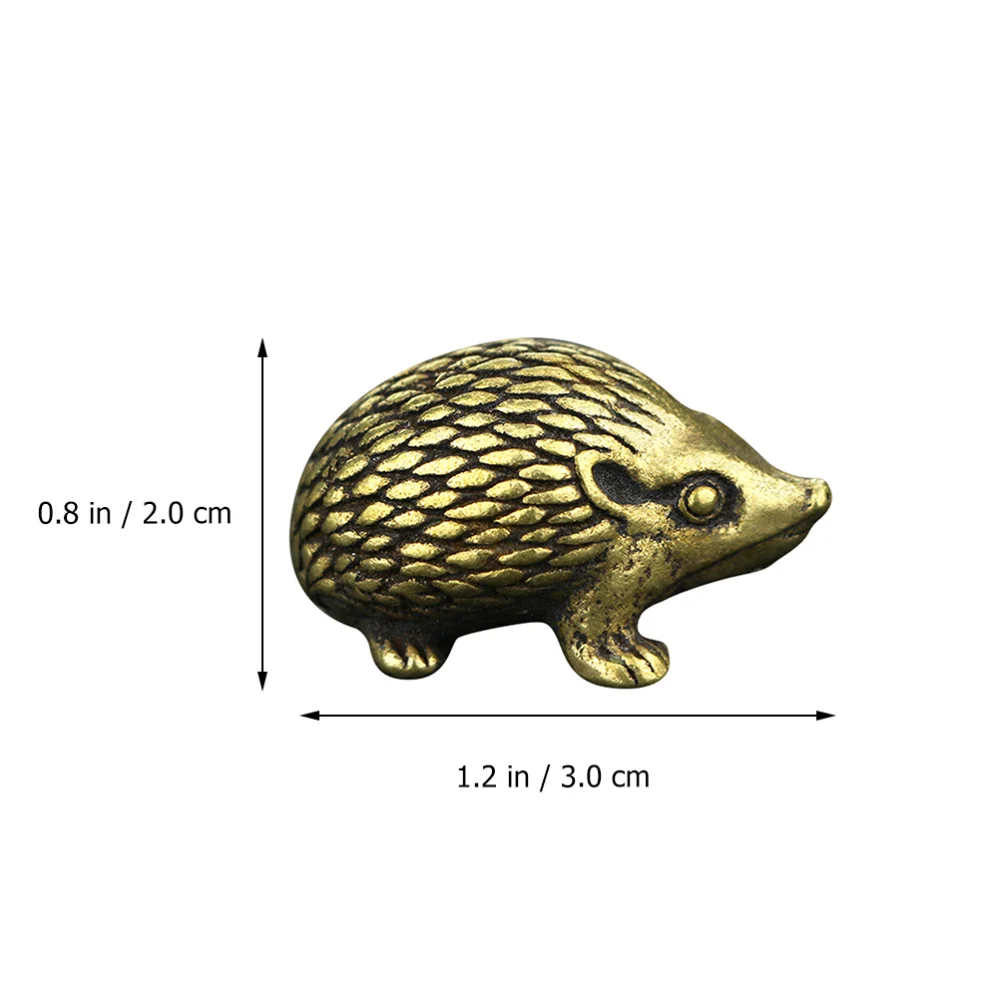 

1pc Hedgehog Statue Decoration Retro Desktop Ornament Hedgehog Decoration