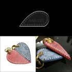 Кожаные товары ручной работы Подвеска для брелока diy версия рисунок любовь в форме сердца двойной кулон акриловый шаблон