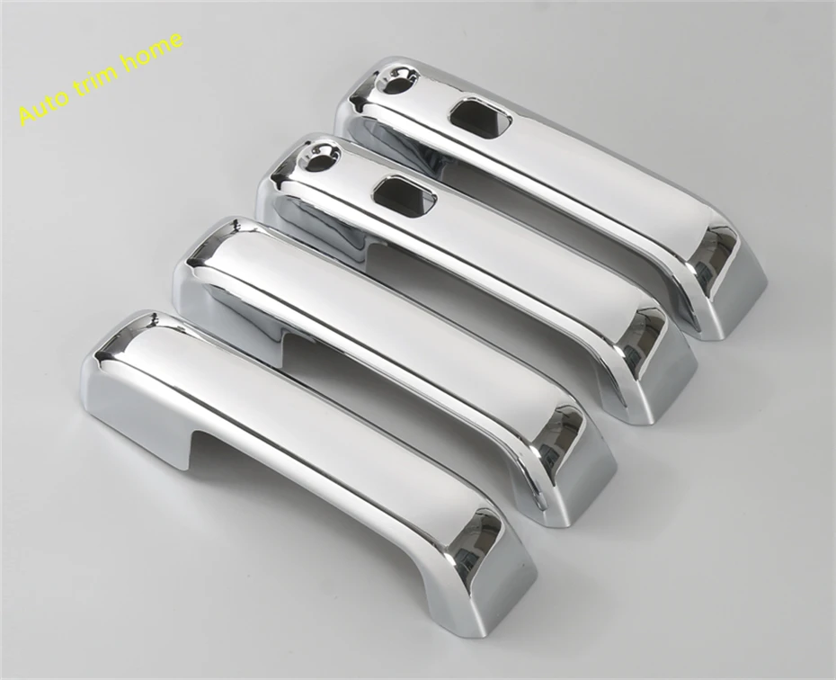 

Side Door Pull Doorknob Handle / Hand-clasping Bowl Cover Trim Fit For Ford F150 2015 2016 2017 ABS Chrome Exterior Kit