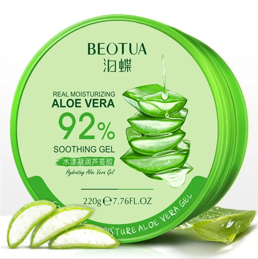 

220g Whitening Natural aloe vera Smooth Gel Acne Treatment Face Anti-Aging Cream for Hydrating Moist Repair After Sun