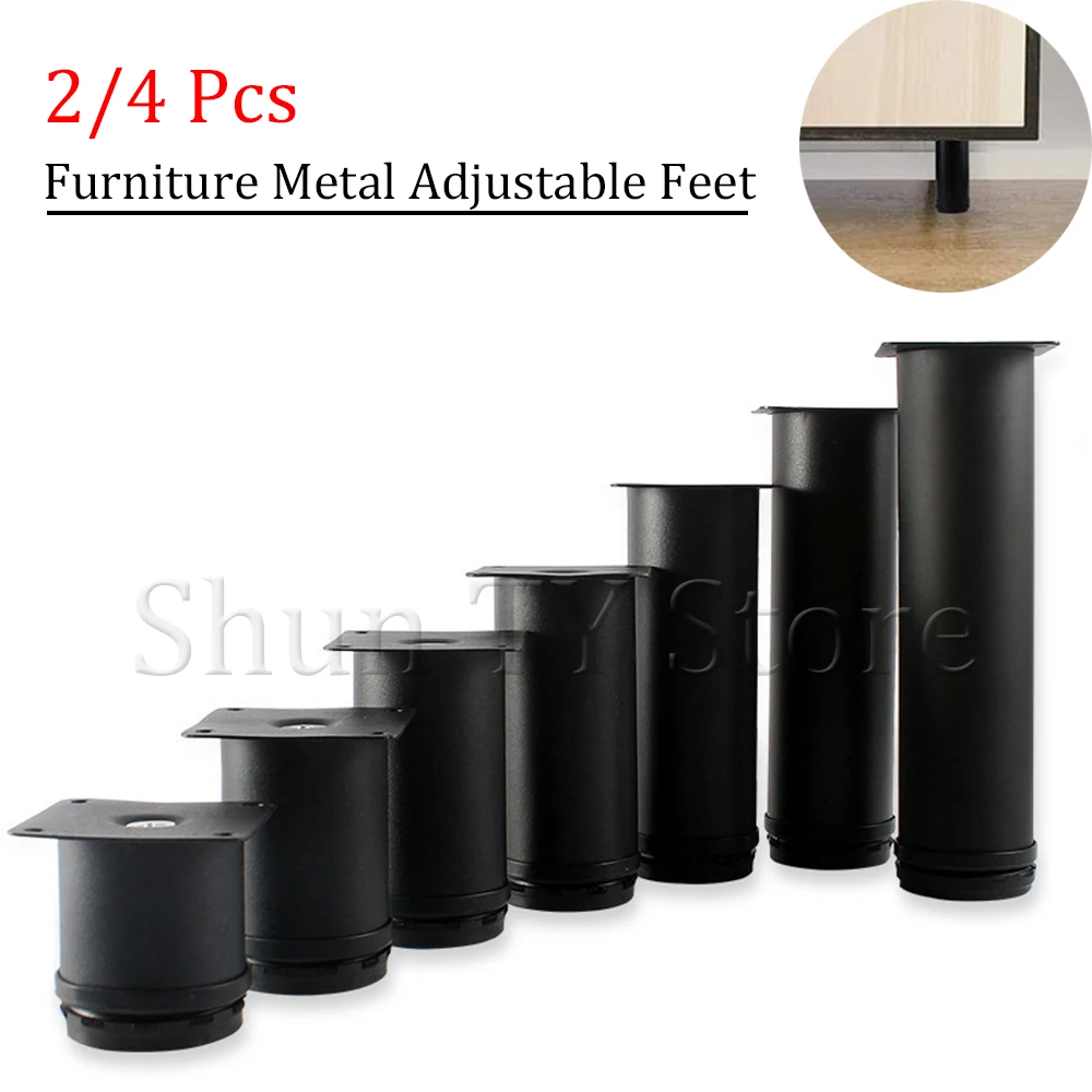 

2/4Pcs 5CM-25CM Furniture Adjustable Cabinet Legs Stainless Steel Furniture Legs Cabinet Table Sofa Bed Feet Furniture Legs Feet