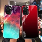 Мраморный чехол для Xiaomi Redmi Note 10 11 Pro 10S, чехол с закаленным стеклом, чехол для Xiaomi 11T 12 Mi 10T Pro Note 10 Lite 11 Pro, бампер